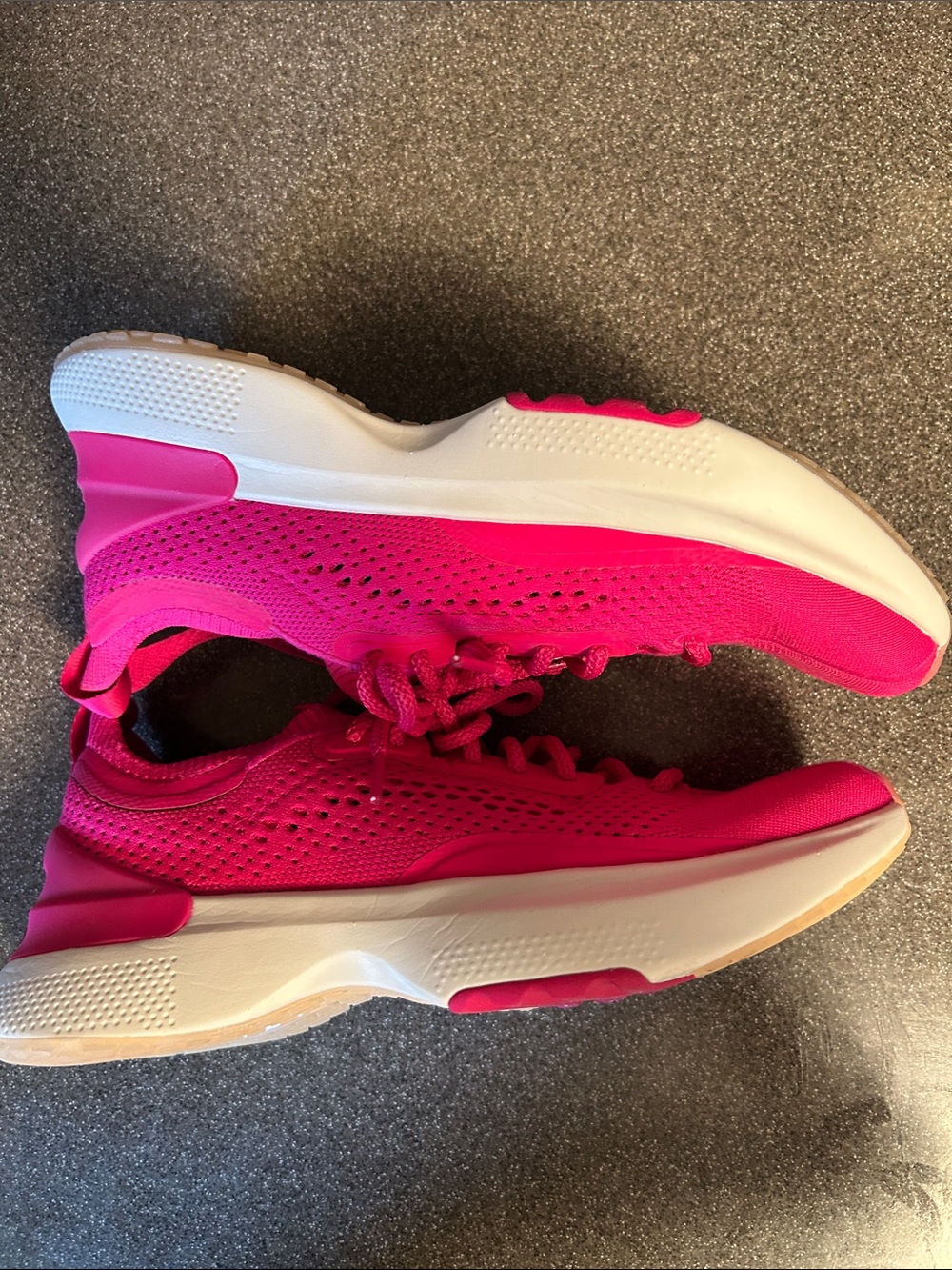 lululemon athletica Hot Pink Knit Lace-Up Athletic Sneakers - Picture 2 of 7